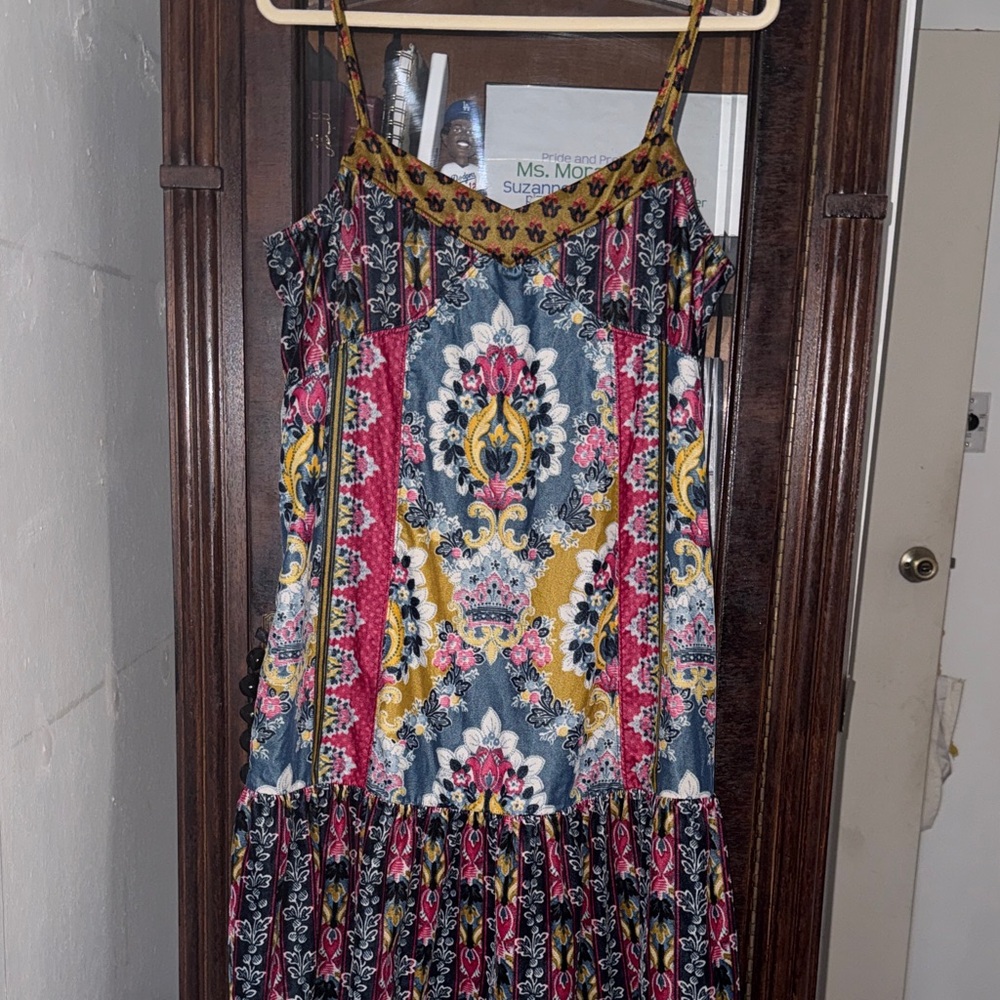 Anthropologie Faux-Suede Midi Dress